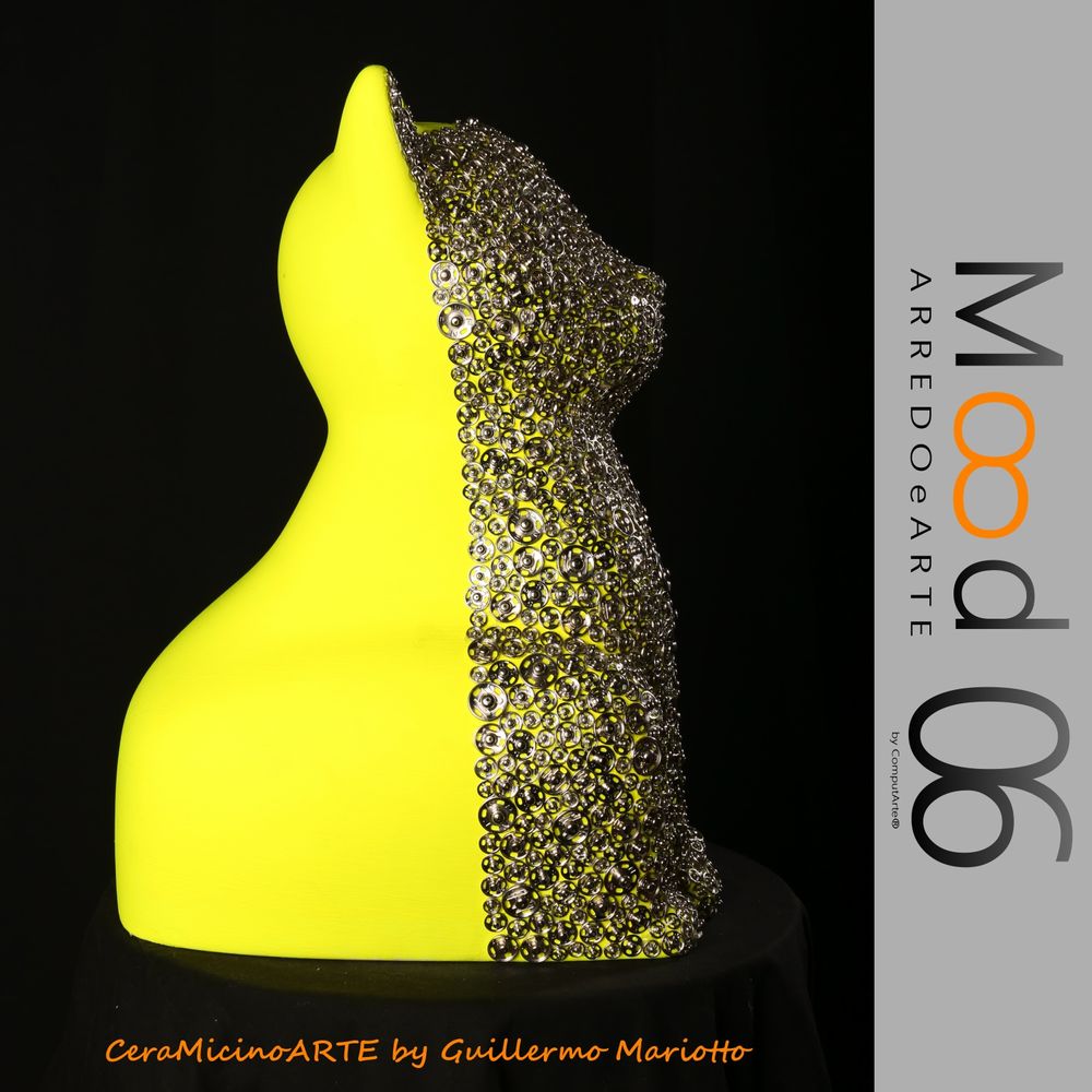 Pièces uniques - Bianca Miao - CeraMicinoARTE - une statuette de chat - Pièce d'art unique créée par Guillermo Mariotto - MOOD06 ARREDO E ARTE BY COMPUTARTE®
