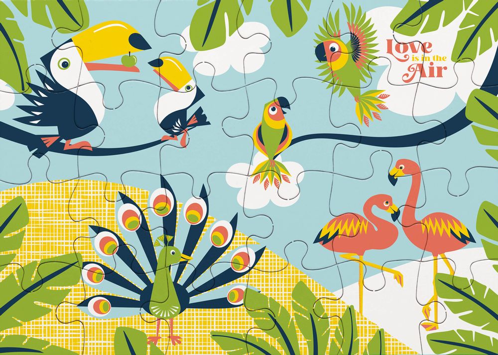 Children's games - Puzzle 24 pieces Birds - Made in France - COQ EN PATE