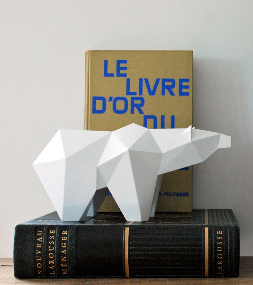Cadeaux - Tirelire Koguma - Ours Polaire - Fabriqué en France. - COQ EN PATE