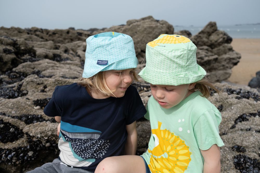 Hats - Kid's Seahorse Sun Hat - COQ EN PATE