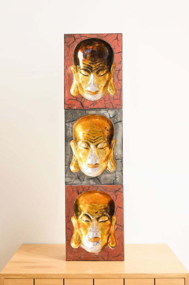 Pièces uniques - Visage de Bouddha laqué - THE ANNAM HOUSE
