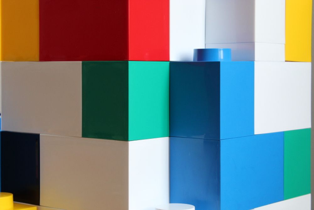 Aménagements pour bureau - Brick It 8 plots - PETIT POUCE FACTORY