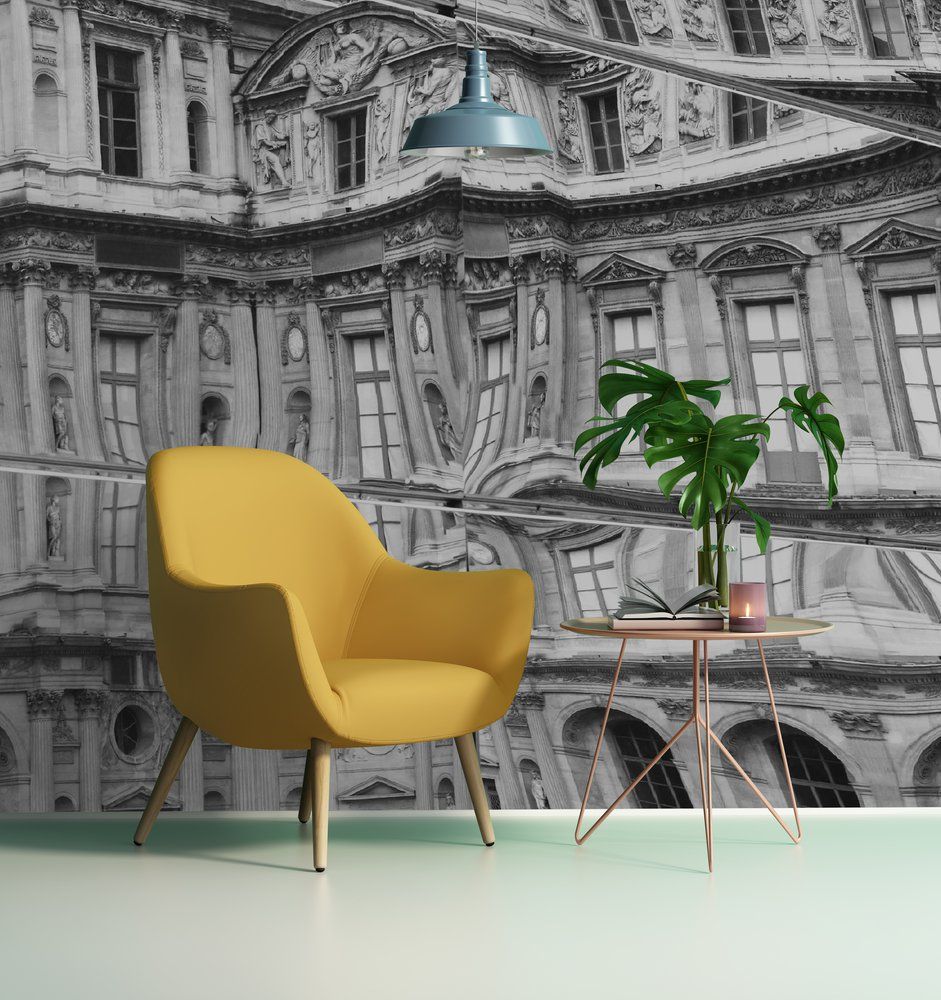 Papiers peints - Papier peint panoramique Nus assis sur béton peint - INCREATION