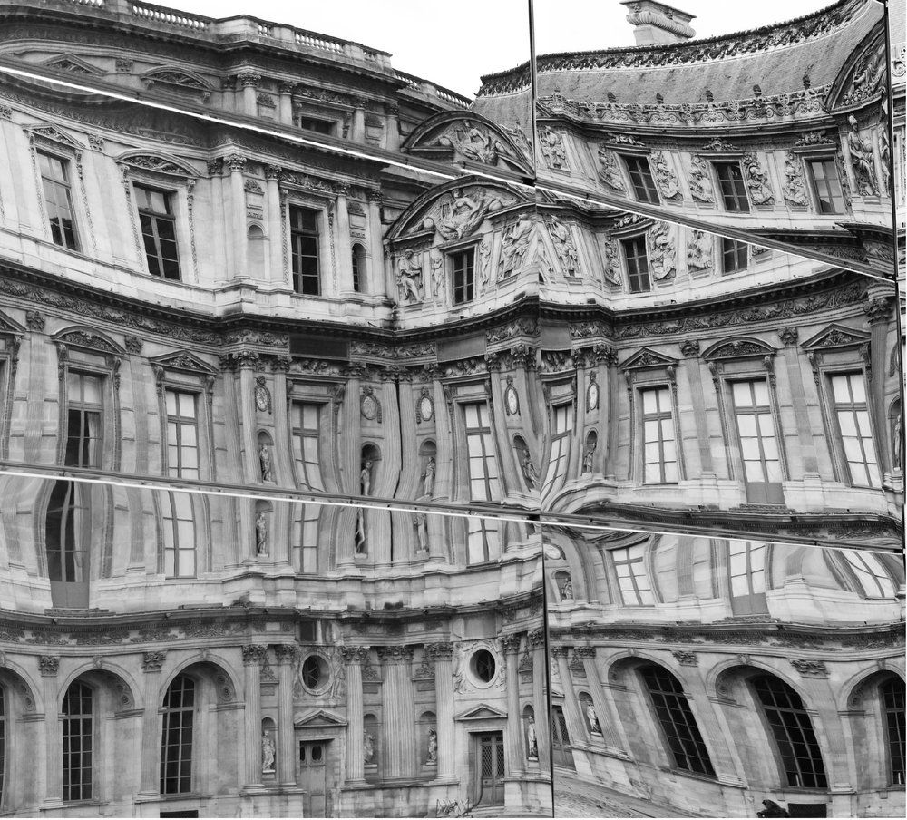 Papiers peints - Papier peint panoramique Nus assis sur béton peint - INCREATION