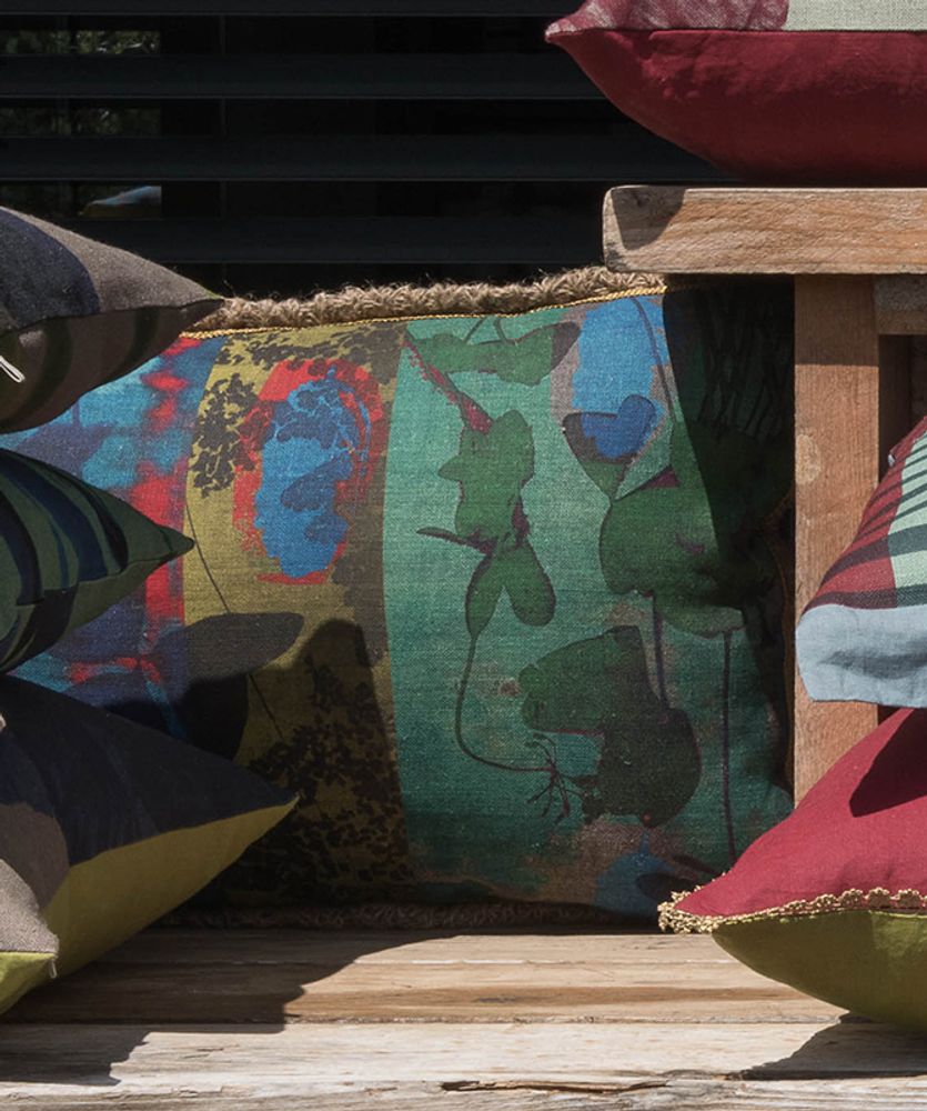 Coussins textile - Housse de coussin100% Lin Clovers - TRACES OF ME