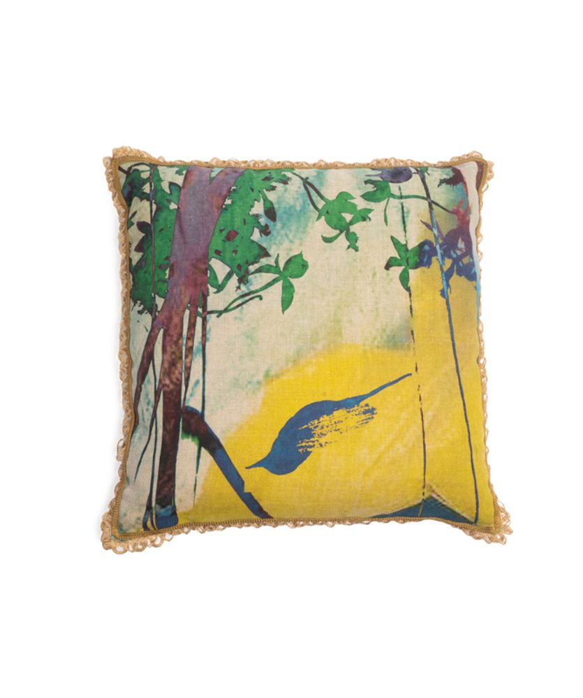 Coussins textile - Housse de coussin 100% Lin Midnight lake - TRACES OF ME