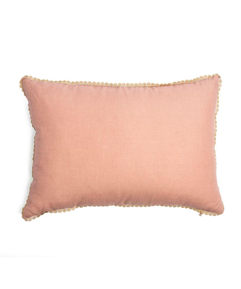 Fabric cushions - Pale Begonia Cushion cover - TRACES OF ME