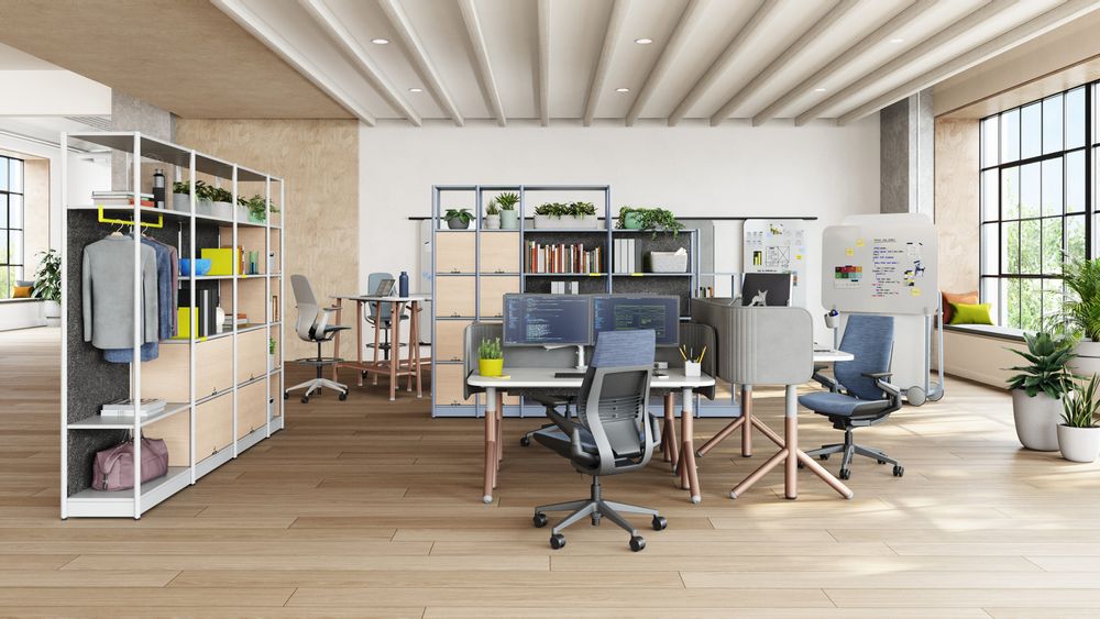 Mobilier et rangements pour bureau - Etagères Flex Active Frames - STEELCASE