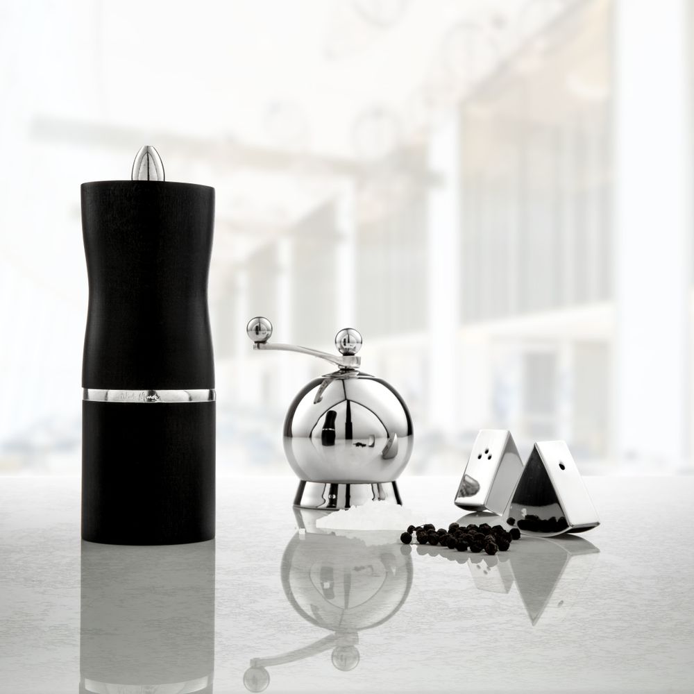 Spice grinders - Spheres Salt & Pepper Mills Small - NICK MUNRO