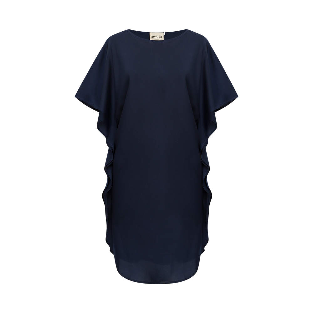 Vêtements de nuit - Robe en soie Lotus | Beurre de cacao - THE ANNAM HOUSE