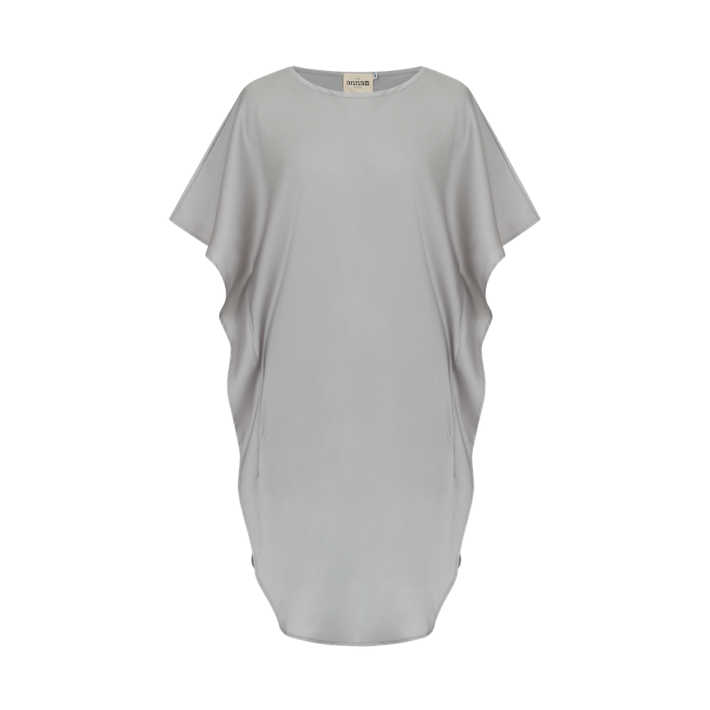 Vêtements de nuit - Robe en soie Lotus | Beurre de cacao - THE ANNAM HOUSE