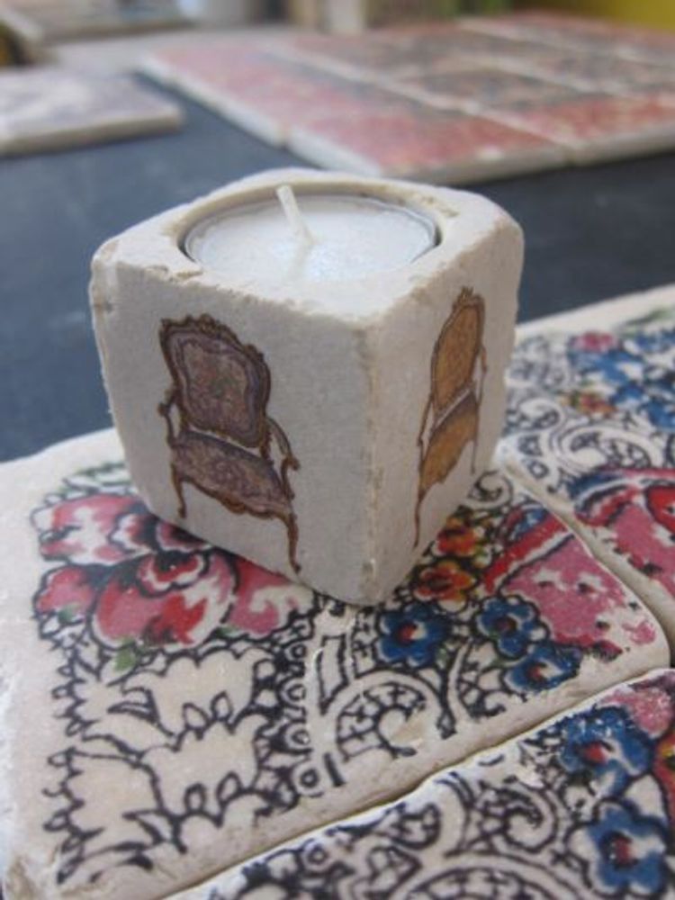 Decorative objects - Marble tealight - STUDIOSVE