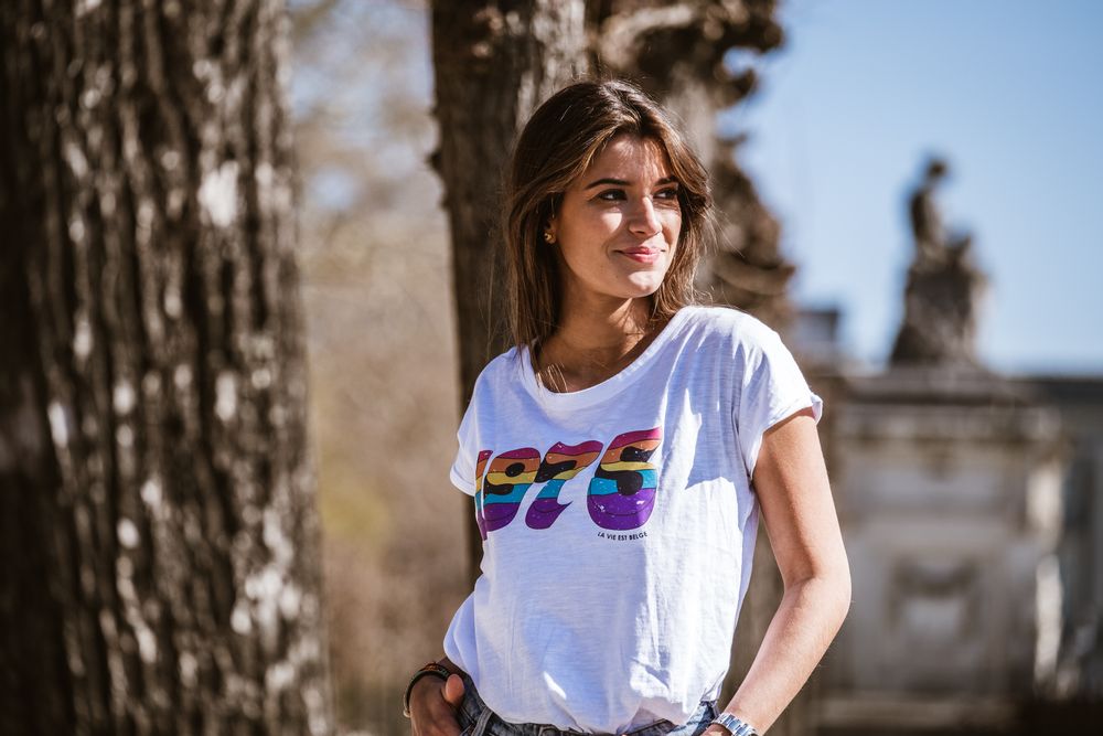 Homewear - T-Shirt femme 75th Seventies - LA VIE EST BELGE