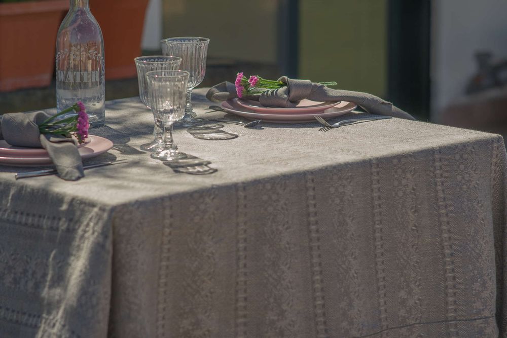 Table linen - 100% linen tablecloth “Sofia” - EVA