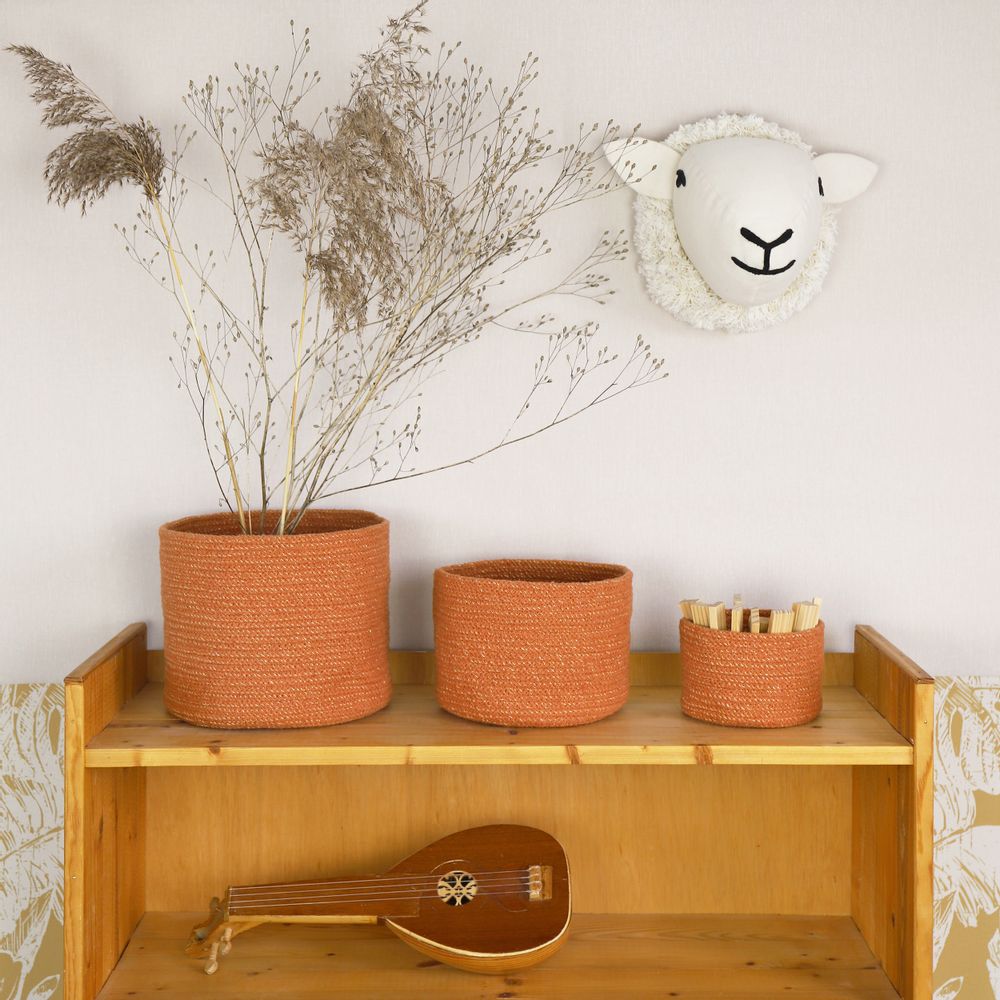 Objets déco enfant - SET DE 3 PANIERS ILSE MIEL - NATTIOT