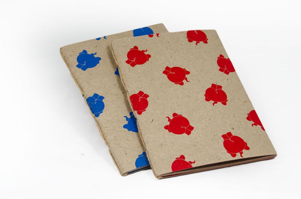 Children's arts and crafts - Range of stationery in elephant poo paper - RUE RANGOLI
