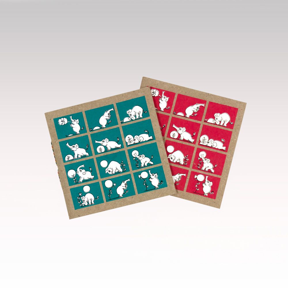 Children's arts and crafts - Range of stationery in elephant poo paper - RUE RANGOLI