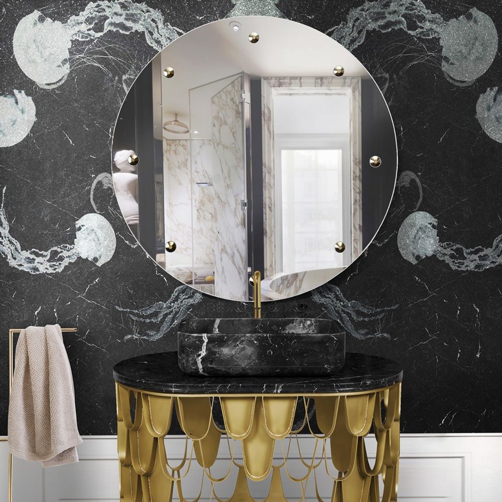 Bathroom waste baskets - ABISM JELLYFISH SURFACE - MAISON VALENTINA