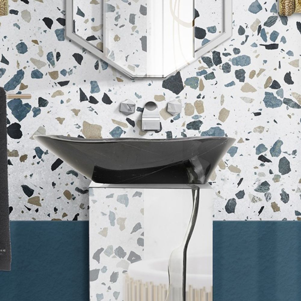 Lavabos - LAVABO EN MARBRE LAPIAZ - MAISON VALENTINA
