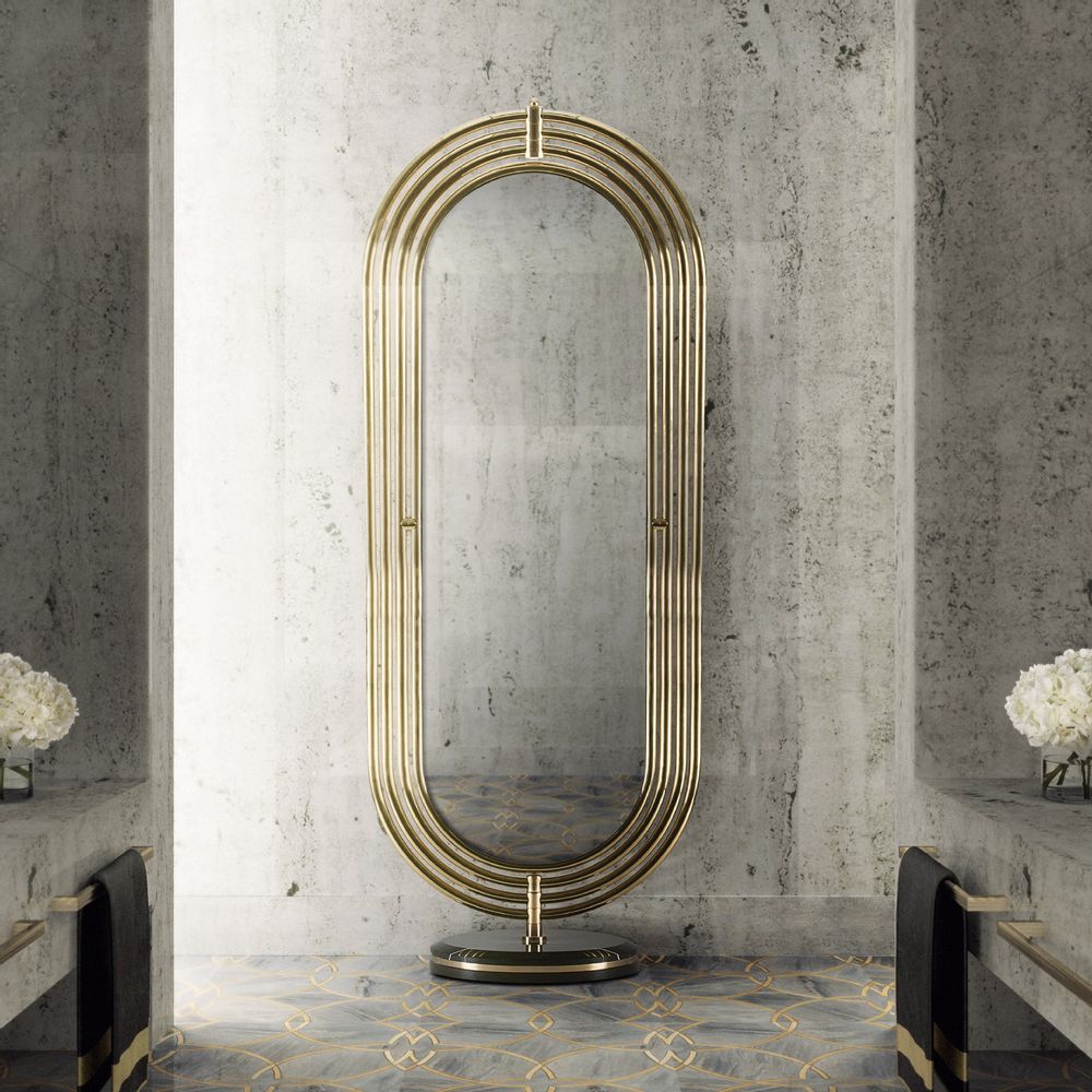 Hotel bedrooms - COLOSSEUM FLOOR MIRROR - MAISON VALENTINA