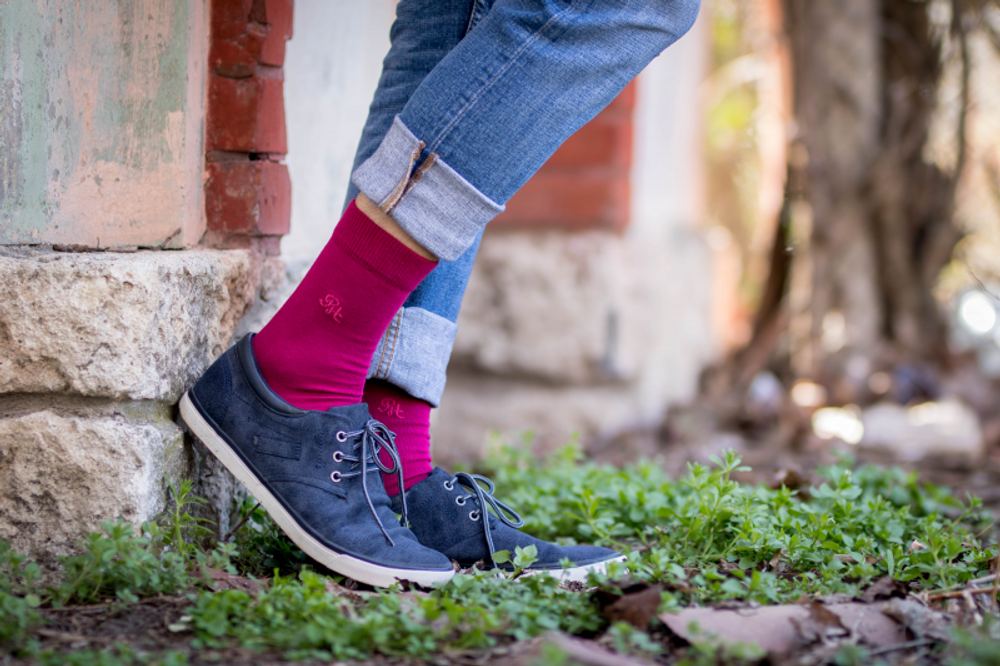 Socks - Plain Socks 98% Organic Cotton Corespun - PIRIN HILL