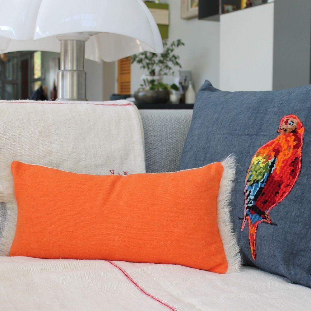 Coussins textile - Coussin bicolore "l'acidulé" - 25x50cm - L'ATELIER DES CREATEURS