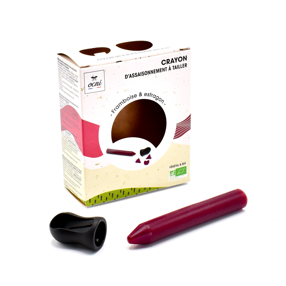 Épicerie fine - Coffret d'Assaisonnement à tailler 1 crayon – Framboise & estragon – Biologique - OCNI FACTORY