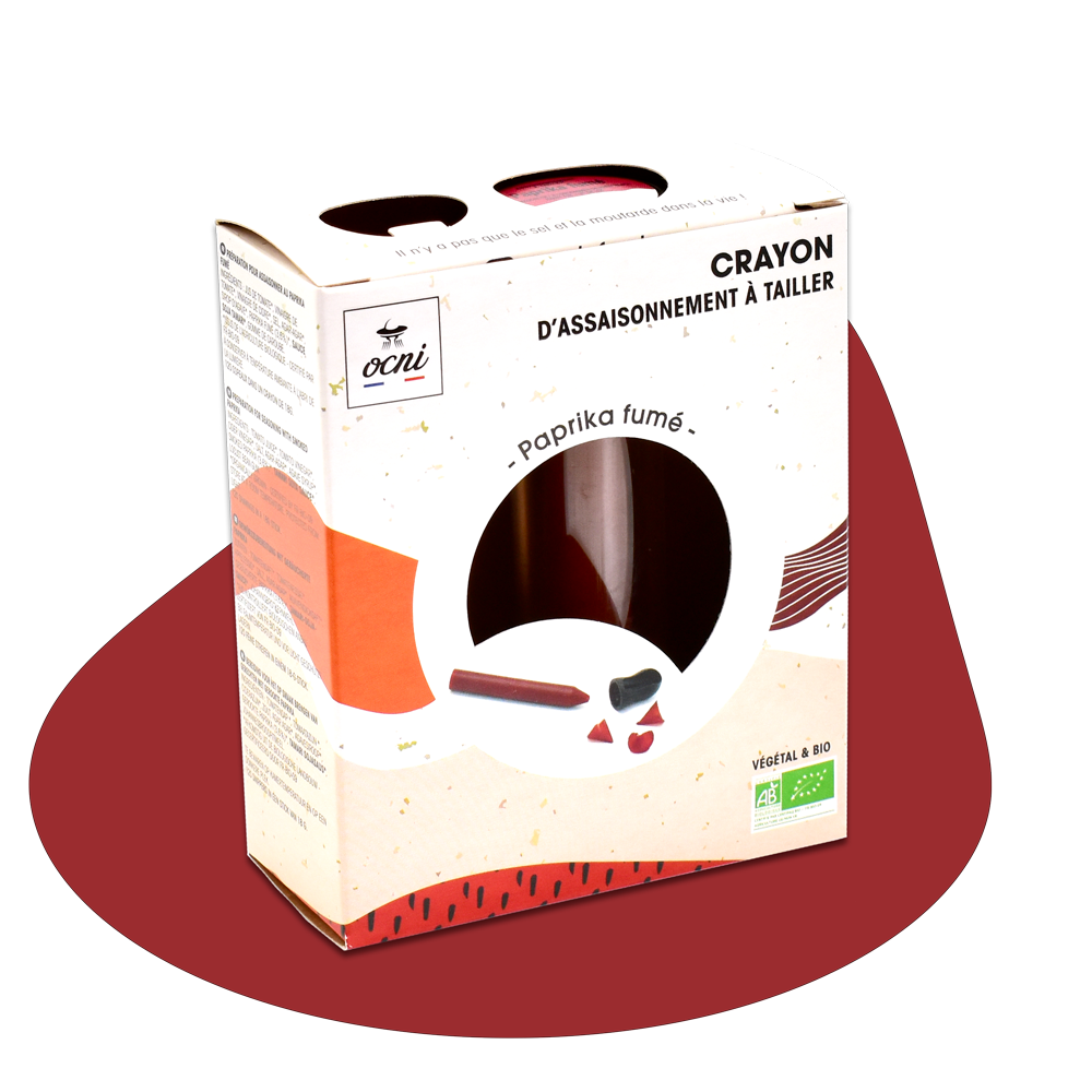 Épicerie fine - Coffret d'Assaisonnement à tailler 1 crayon – Paprika fumé – Biologique - OCNI FACTORY
