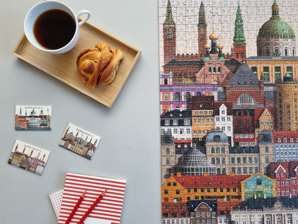 Affiches - Copenhague jigsaw puzzle (1000 pièces) - MARTIN SCHWARTZ