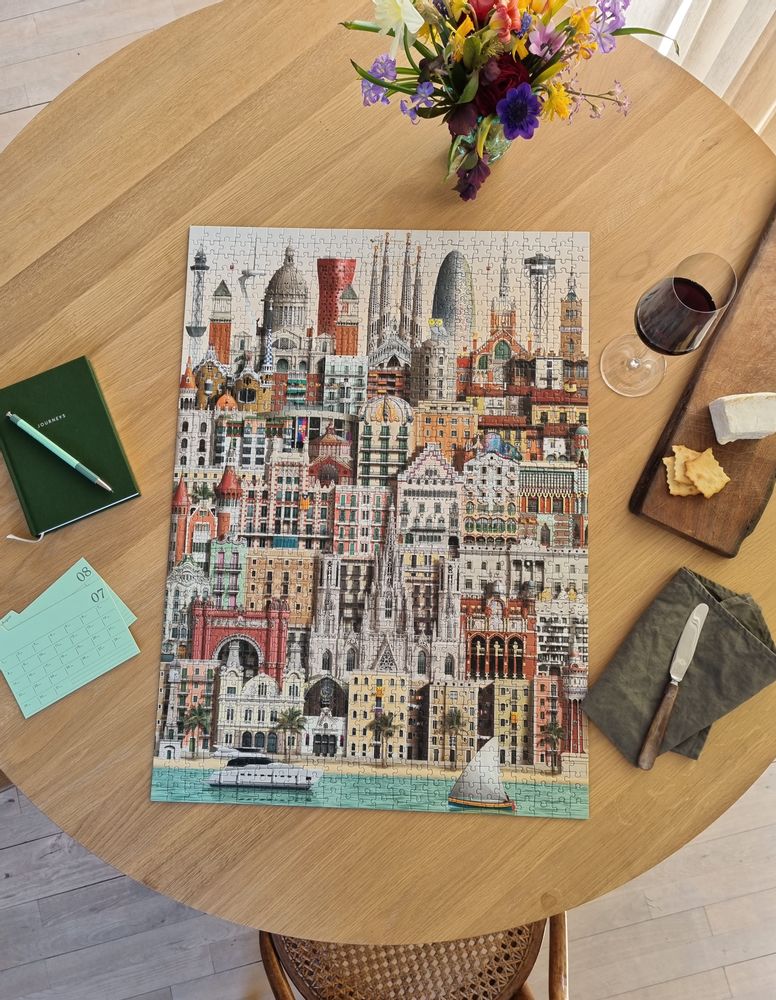Jeux enfants - Barcelona jigsaw puzzle (1000 pièces) - MARTIN SCHWARTZ