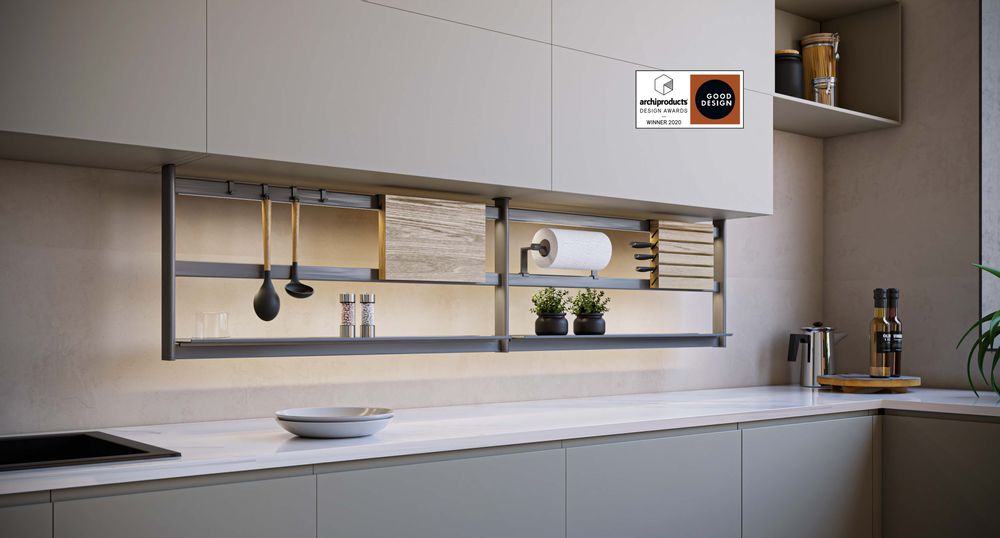 Kitchens furniture - Hang Lux kitchen racks system - DAMIANO LATINI