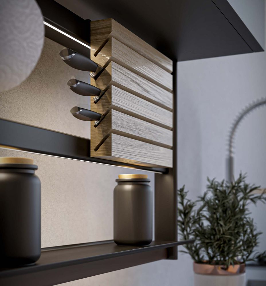 Kitchens furniture - Hang Lux kitchen racks system - DAMIANO LATINI