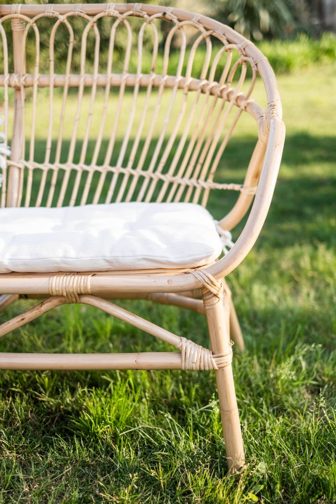 Benches - RATTAN BENCH SEAT 120X67X85 MU21121 - ANDREA HOUSE