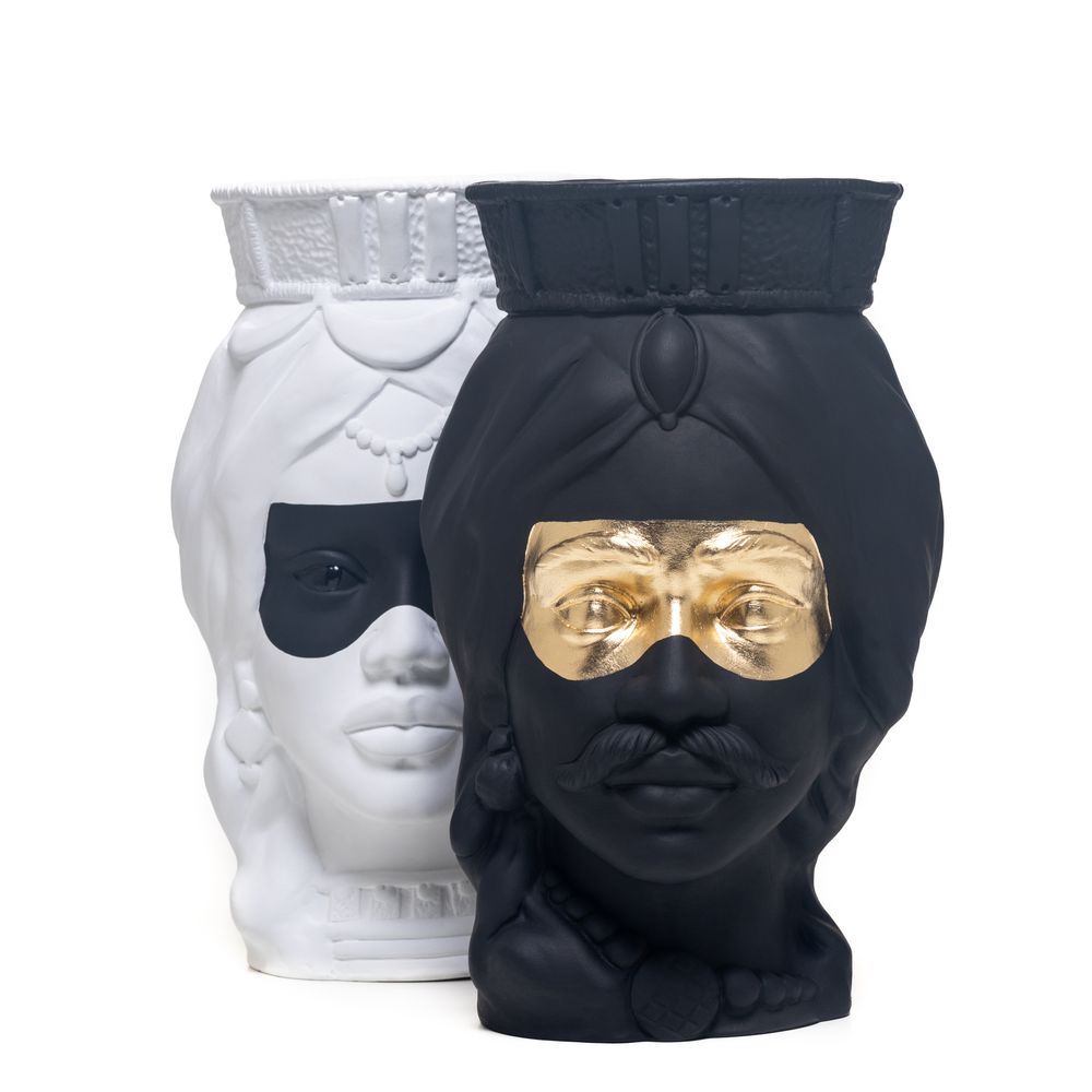 Vases - TÊTE MAURESQUE DESIGN UNIQUE - MOSCHE BIANCHE