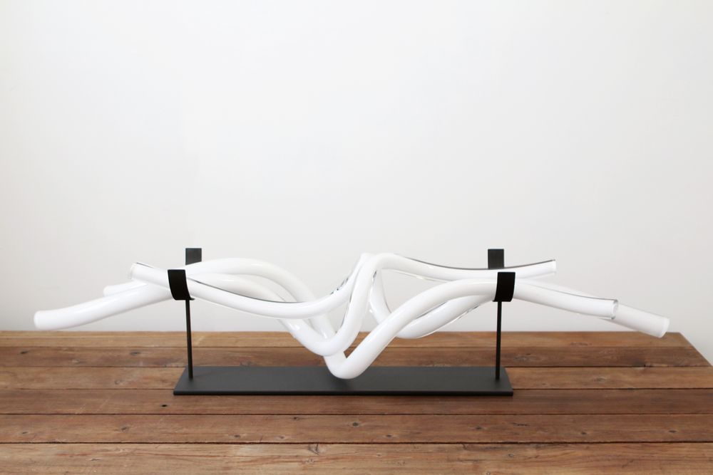 Art glass - Coil 48 sculpture - SKLO