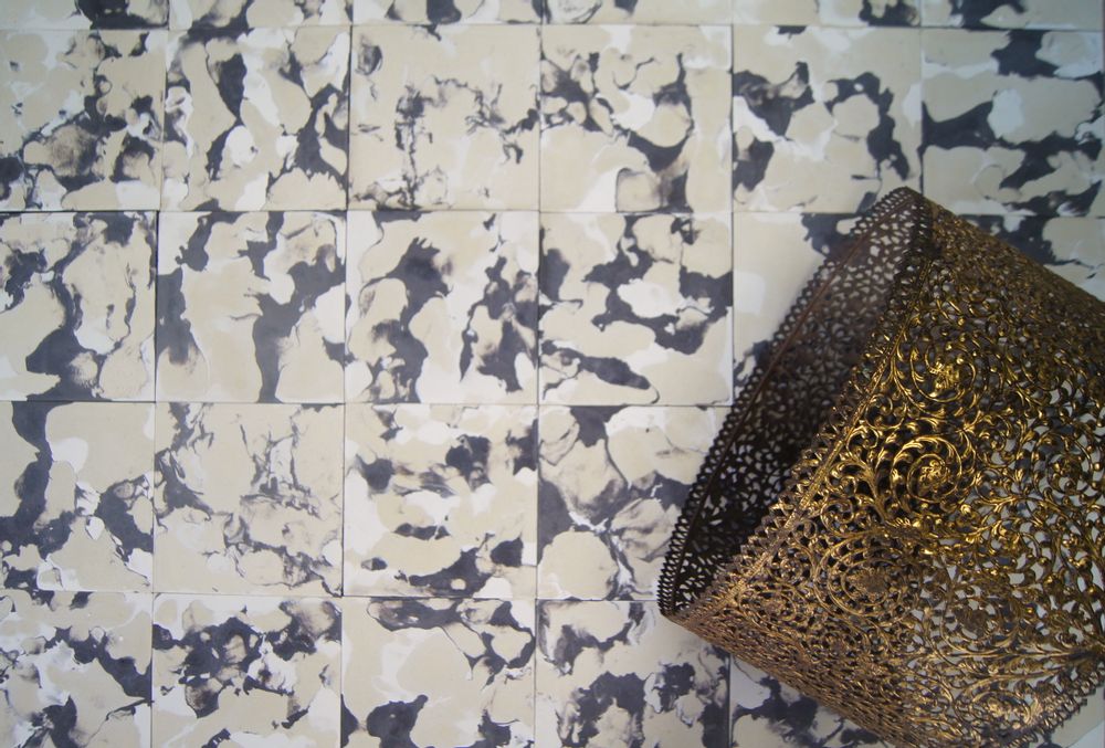 Carreaux de ciment - Carreaux de Ciment Marbrés - ILOT COLOMBO