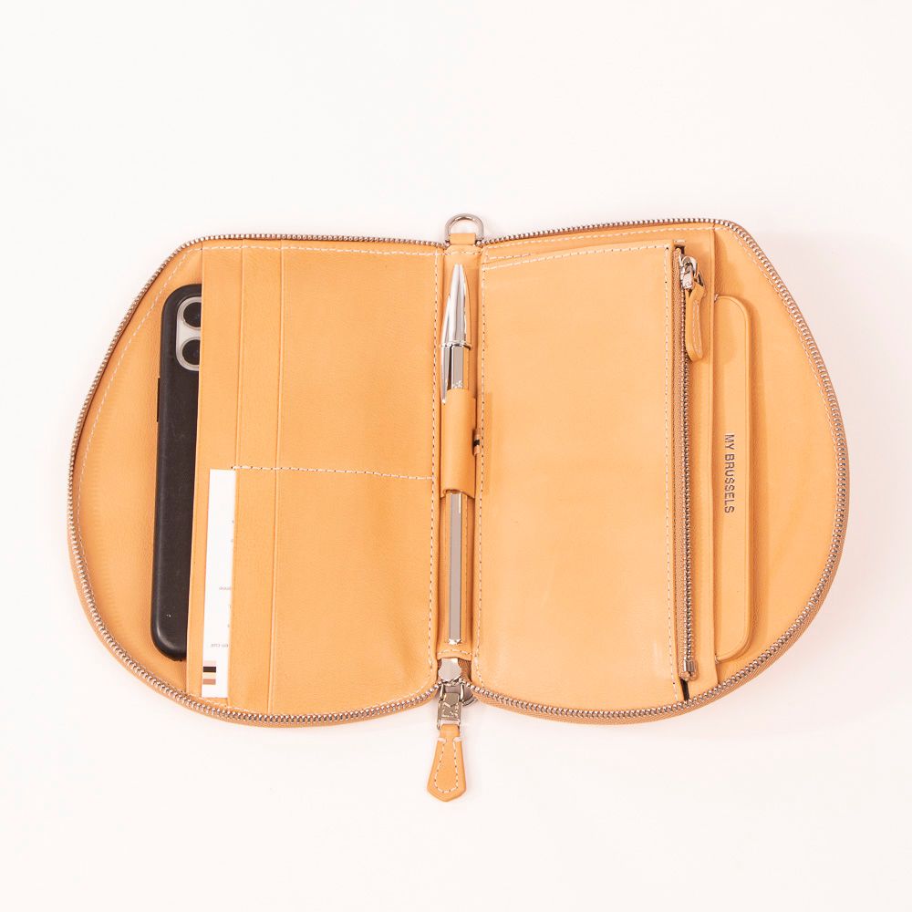 Gifts - Pocket Maxi in natural leather with adjustable and movable strap - MLS-MARIELAURENCESTEVIGNY