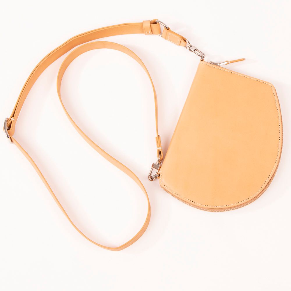 Gifts - Pocket Maxi in natural leather with adjustable and movable strap - MLS-MARIELAURENCESTEVIGNY