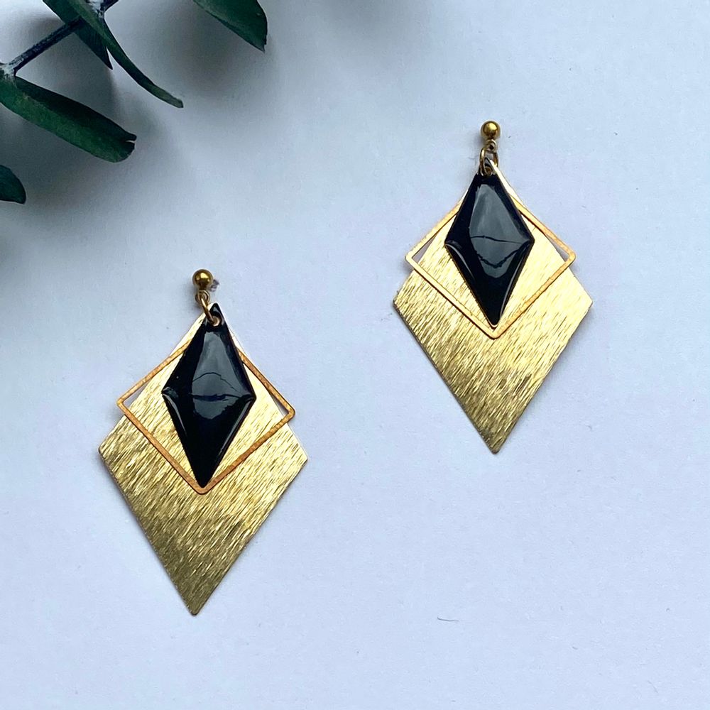 Bijoux - Boucles d'oreilles en laiton - NAO JEWELS