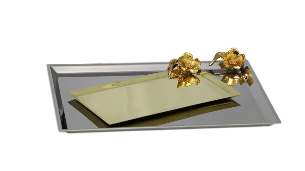 Goldsmithing - Flor Washbasin Tray  - ORFÈVRERIE ROYALE