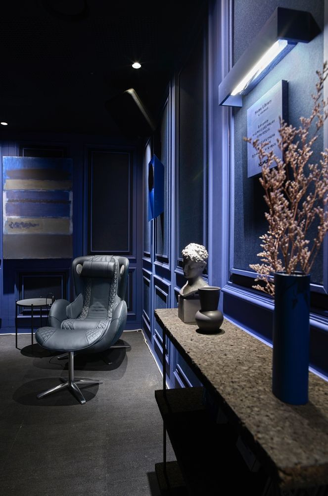 Office furniture and storage - Massage Chair Classic_Night Blue - NOUHAUS