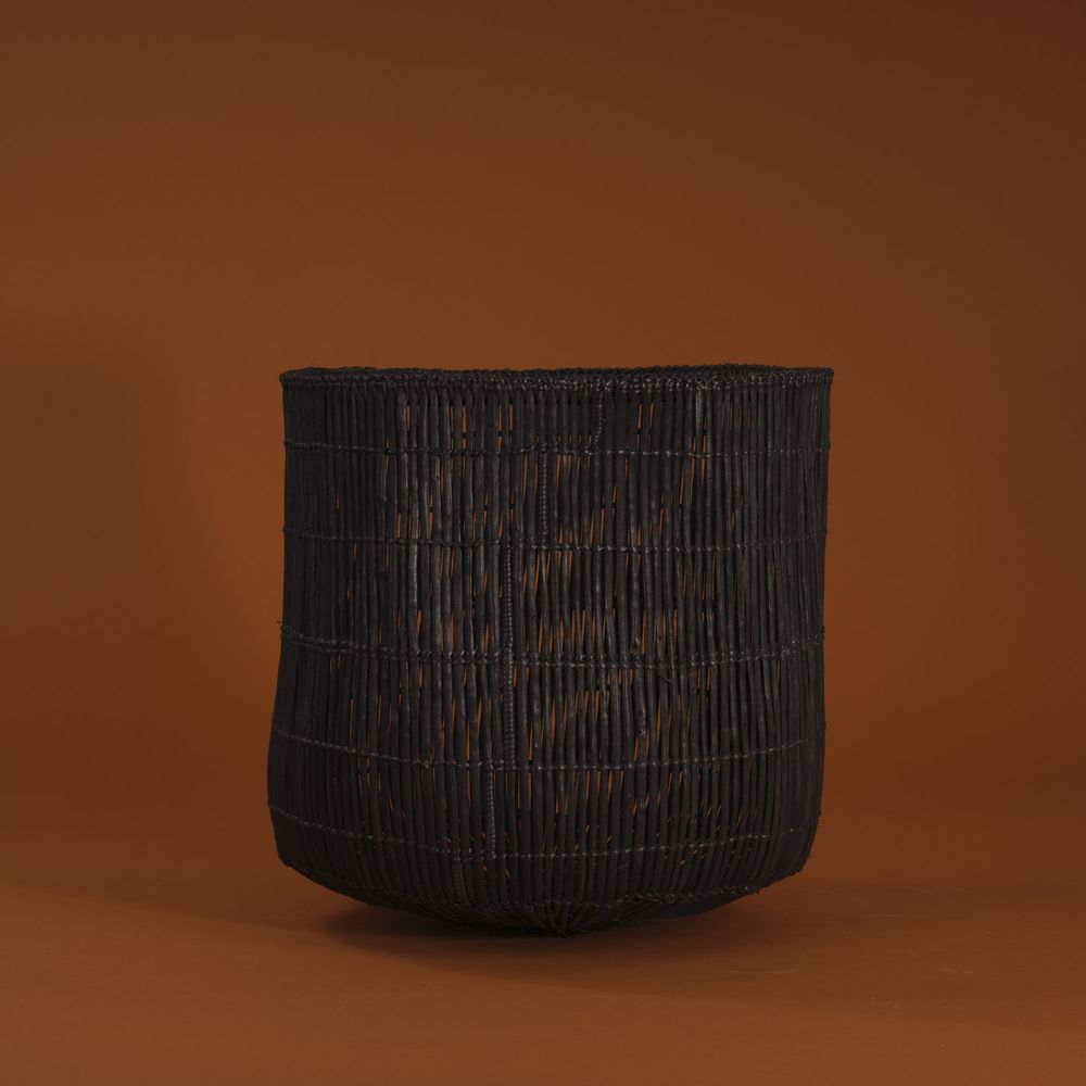 Boîtes de rangement - Vannerie, pannier Mbunda, Noir, Zambie - AS'ART A SENSE OF CRAFTS