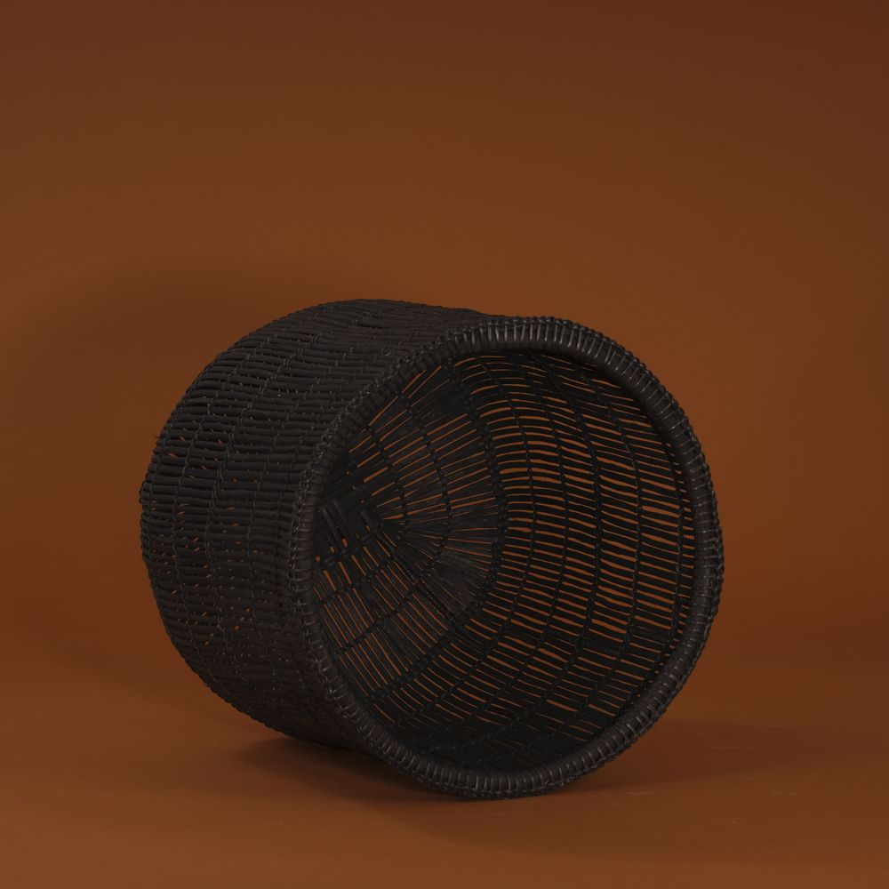 Boîtes de rangement - Vannerie, pannier Mbunda, Noir, Zambie - AS'ART A SENSE OF CRAFTS