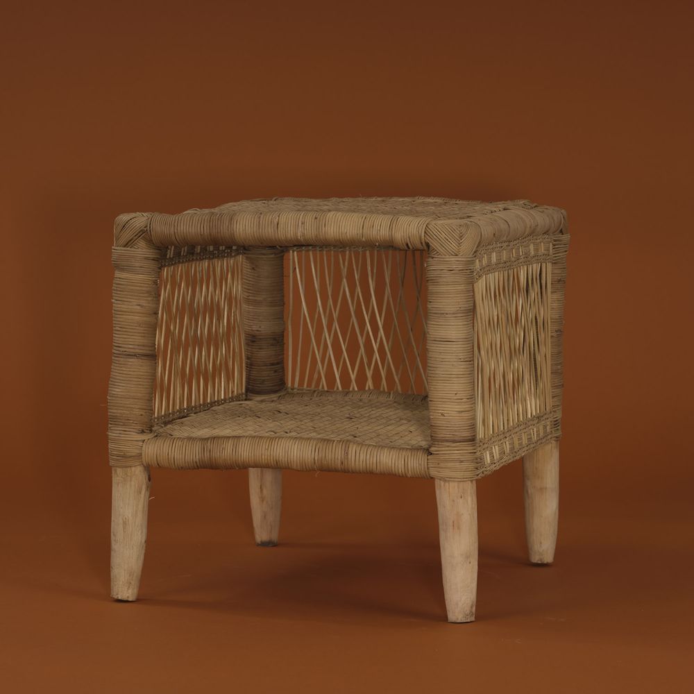 Tables de nuit - Table de chevet en rotin, Malawi - AS'ART A SENSE OF CRAFTS