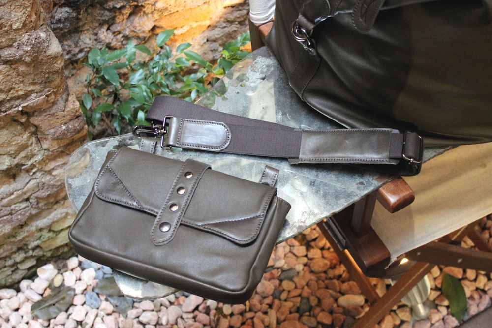 Sacs et cabas - Sac de voyage Weekender « HERRA » fait main en toile et cuir véritable - ELENA KIHLMAN
