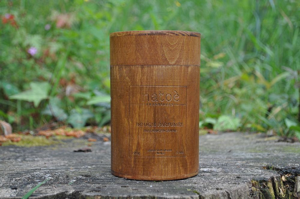 Caskets and boxes - TECK ROUND BOX BOUQUET CANDLE - NATOÈ FRAGRANCES
