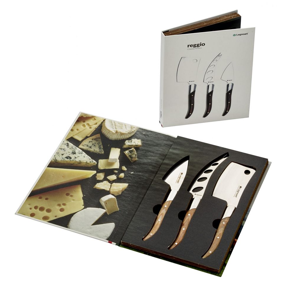Knives - Reggio Set of cheese knives for cheese enthusiasts - LEGNOART