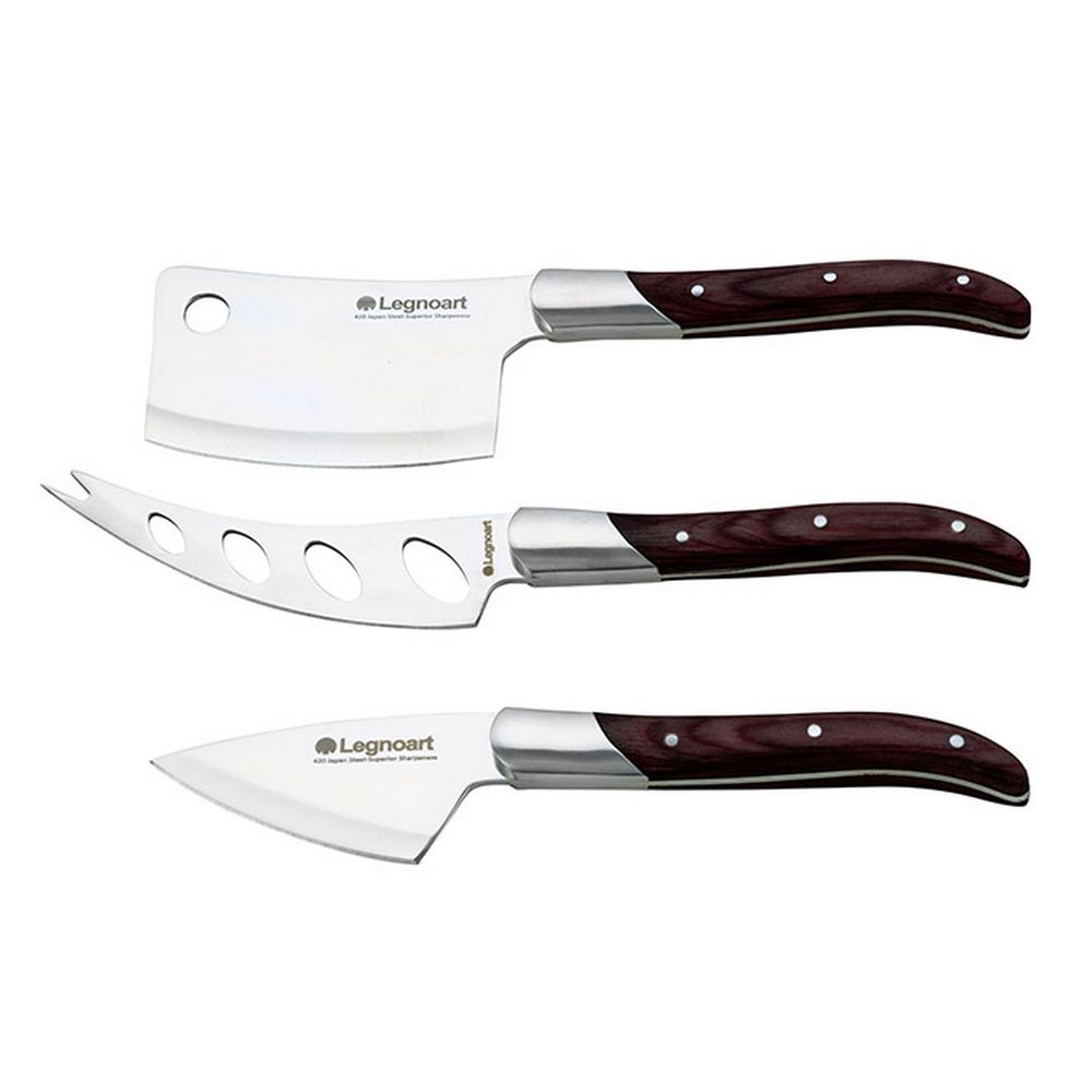 Knives - Reggio Set of cheese knives for cheese enthusiasts - LEGNOART