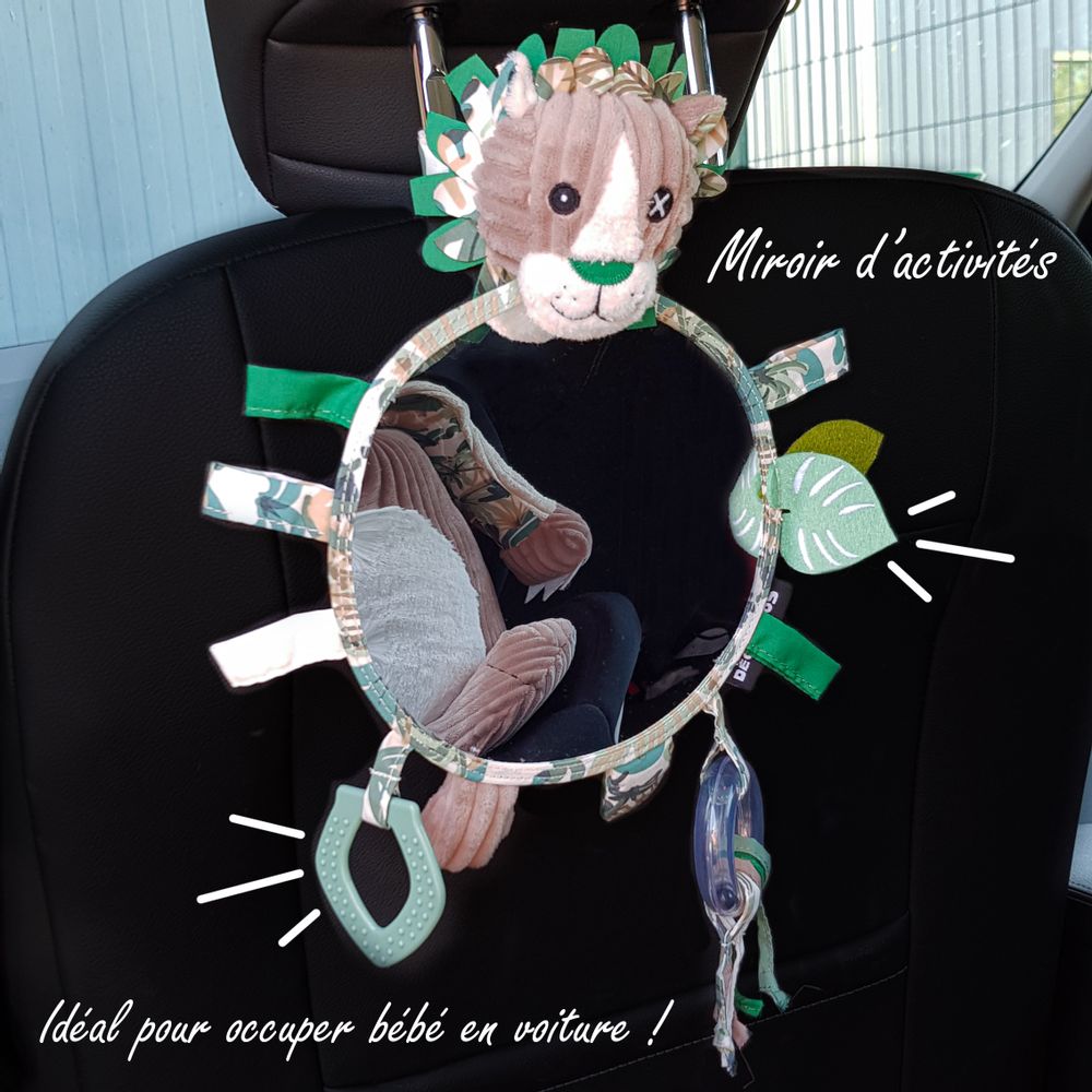 Children's decorative items - BIG DISCOVERY MIRROR JELEKROS THE LION - DEGLINGOS