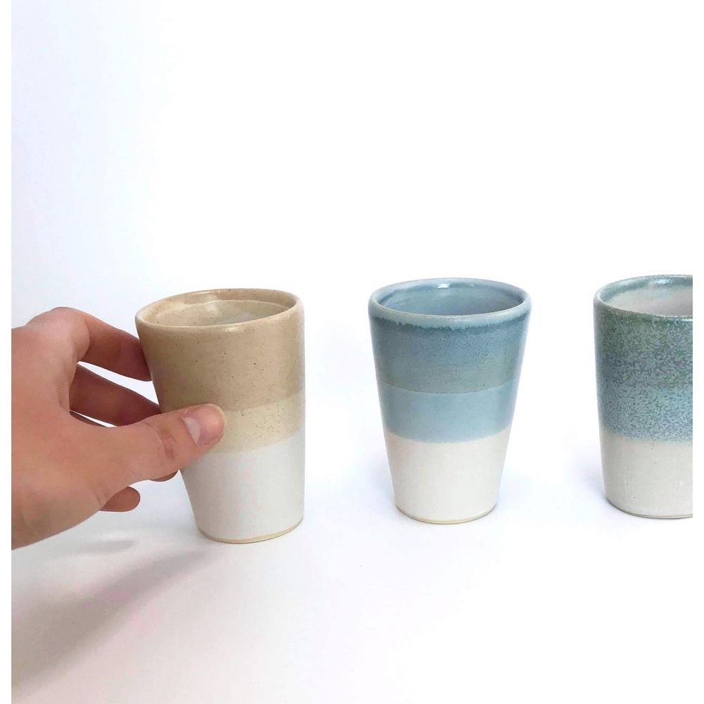 Mugs - Two-Tone Coffee Mug - CHLOÉ KOWALKA